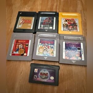 Nintendo Game Boy & Game Boy Advance Lot Zelda, Mario, Donkey Kong, Tetris.